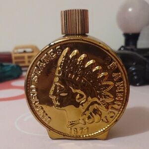 Gold Coin-Shaped Perfume Bottle